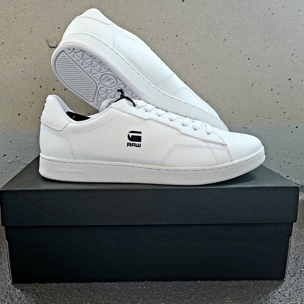 BNIB - G-Star Raw Cadet Leather Sneakers (White, Men's Sz 10)